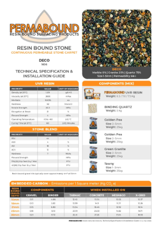 Resin Bound Stone — Deco TDS