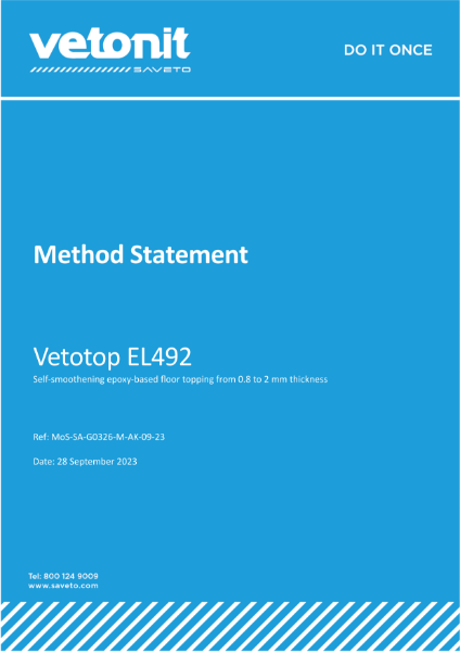 Method Statement - Layer 2 - Vetotop EL492