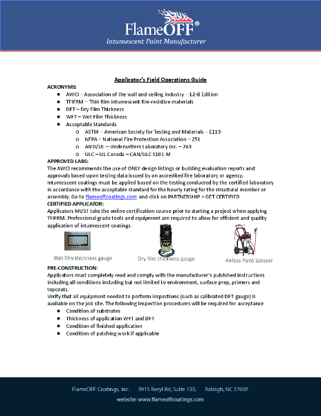 Applicator Field Operations