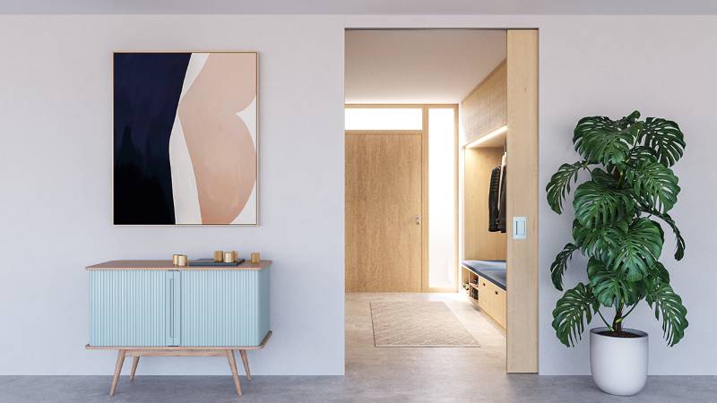 Porta 100 HMT Pocket Acoustics (Sliding Door Hardware) - Pocket Door