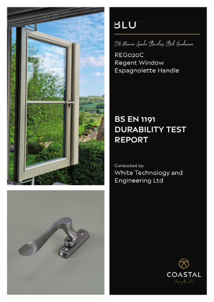 BLU™ - REG020 Regent Window Espagnolette Handle Durability Test