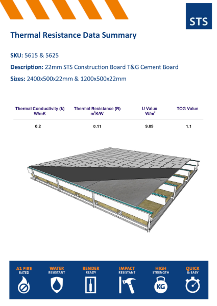 Thermal Conductivity Summary  22MM T&G Floorboard