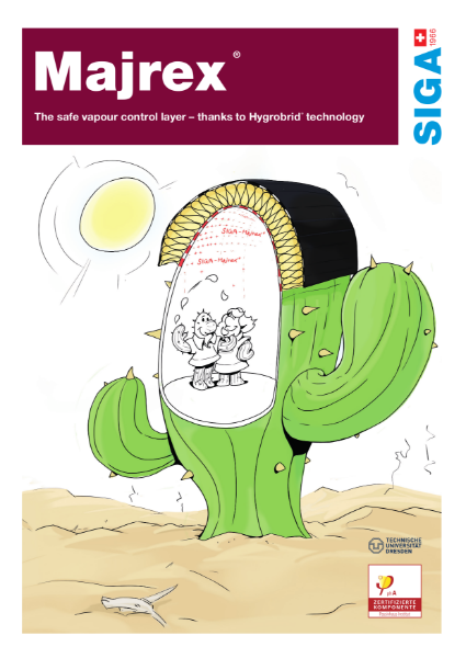 Moisture Variable Membrane SIGA Majrex flyer