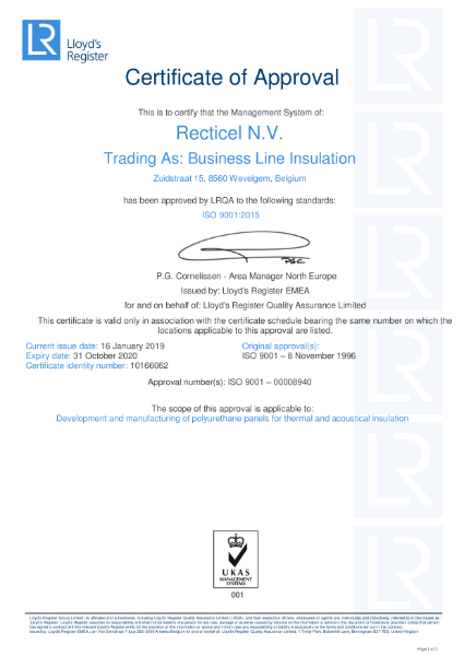 BS EN ISO 9001:2015 Insulation