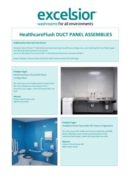 HealthcareFlush Duct Panel Assemblies