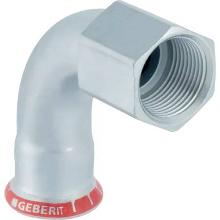 Geberit Mapress Carbon Steel Bend Adaptor 90° With Female Thread