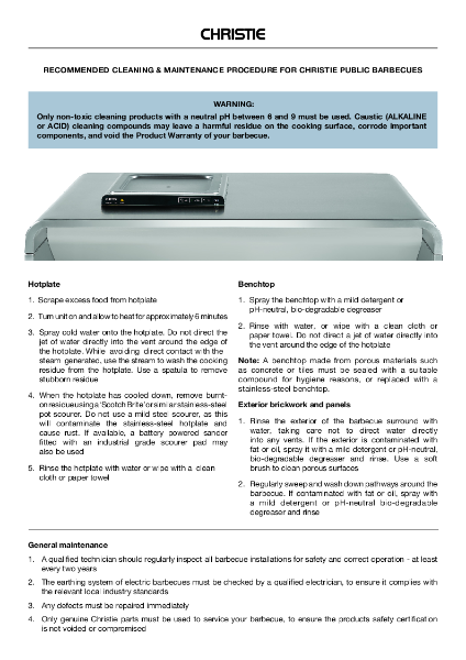 Christie Cleaning Maintenance