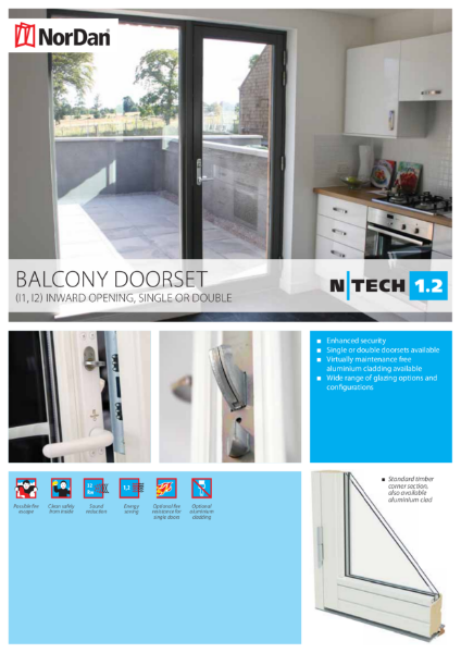 NorDan Balcony Doorset