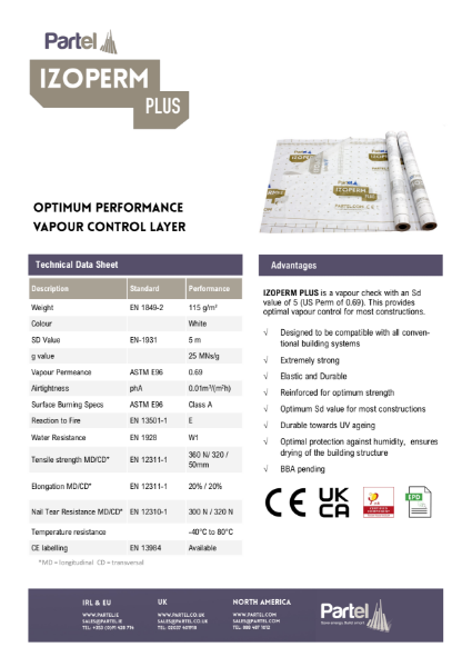 IZOPERM PLUS Technical Data Sheet