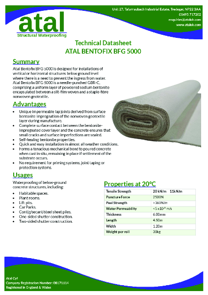 Atal Bentofix BFG 5000