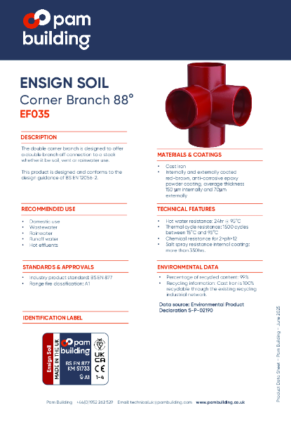 EF035 - Corner Branch x 88°