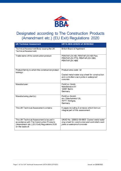 UK Technical Assessment (UKTA)