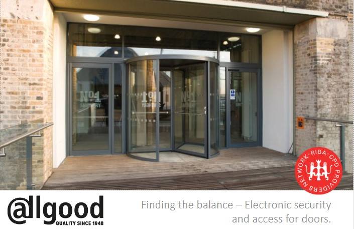 Finding the Balance - Electronic Security and Access for Doors 