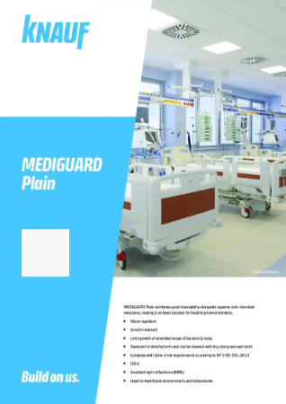 Knauf_Ceilings_MEDIGUARD Plain_Datasheet_EN