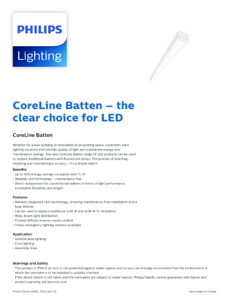 Philips CoreLine Batten