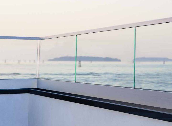 TL-6500/6501 Parapet - Glass Railing System - Frameless Glass Balustrade System