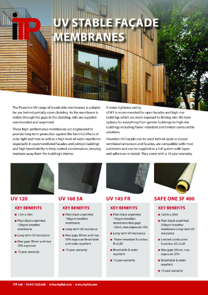 ITP Powerlon® UV Façade Membrane Literature