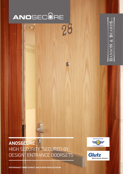 "ANOSECURE" Secured by Design Timber Doorsets by Hanson and Beards Ltd.