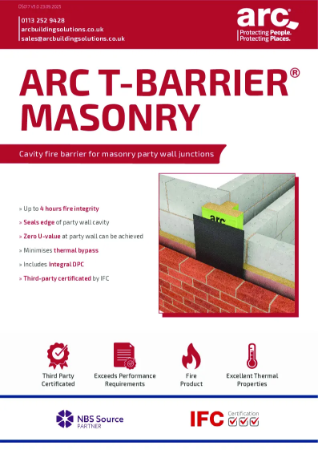 T-Barrier Masonry Data Sheet