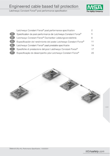 Constant Force Post Full Detailed Performance Specification