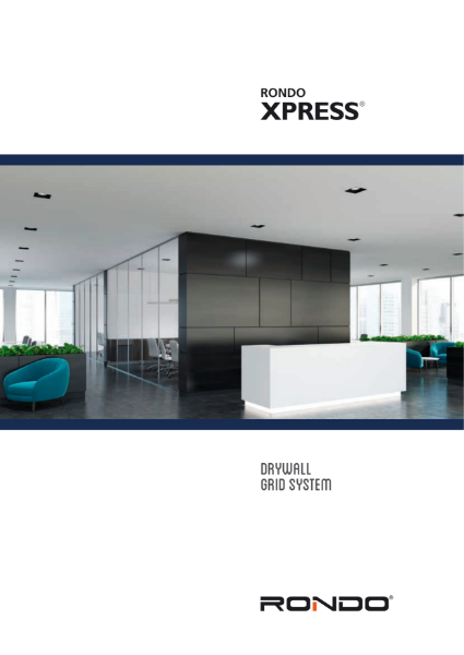 Technical literature - XPRESS Drywall Grid System