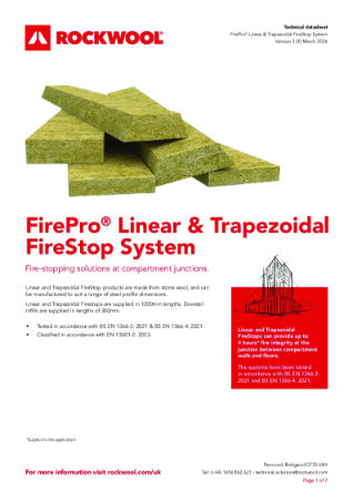 FirePro®Linear & Trapezoidal - Datasheet