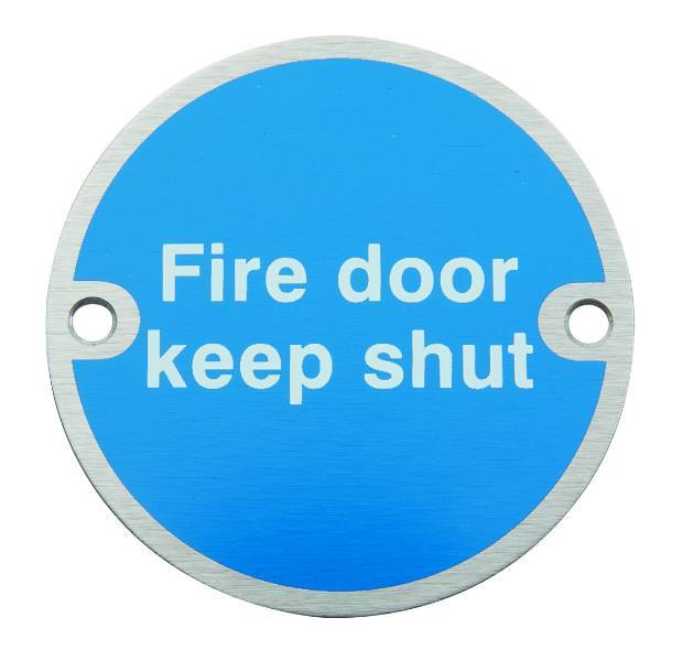 Fire Door Signage - Fire signage | Hafele UK Ltd | NBS Source