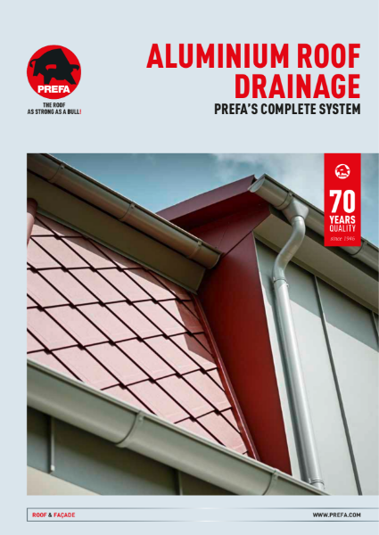 PREFA Aluminium Roof Drainage Brochure
