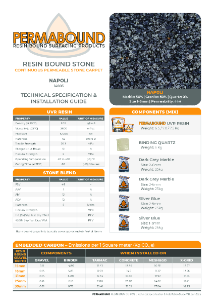 Napoli_14803_Resin_Bound_Stone_TDS_PERMABOUND