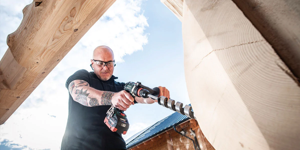 Metabo batteridrill – ingen kick-back hvis hullsagen blokkeres