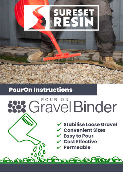 SureSet PourOn Gravel Binder Instruction of Use