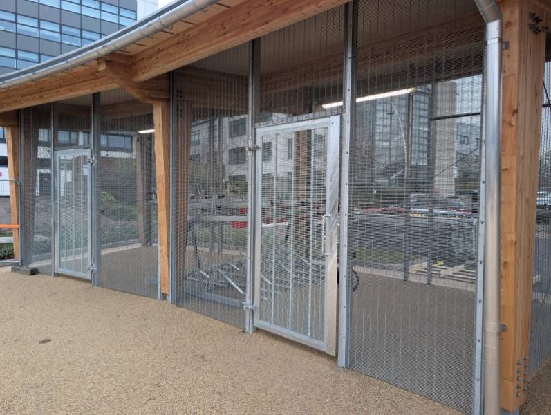 Bespoke Bicycle Shelter Solution with Fastmesh-358