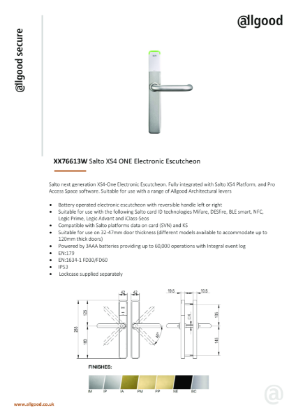 XX76613W-Datasheet Iss03