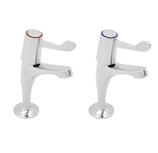 Sink Pillar Taps - ½" Taps With 3" Levers