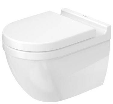 Starck 3 Wall Mounted Toilet - 540 mm (Rimless) 