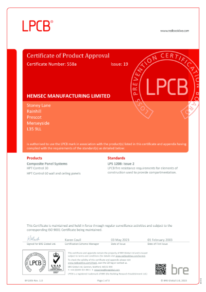 Certificate of Approval cdfa