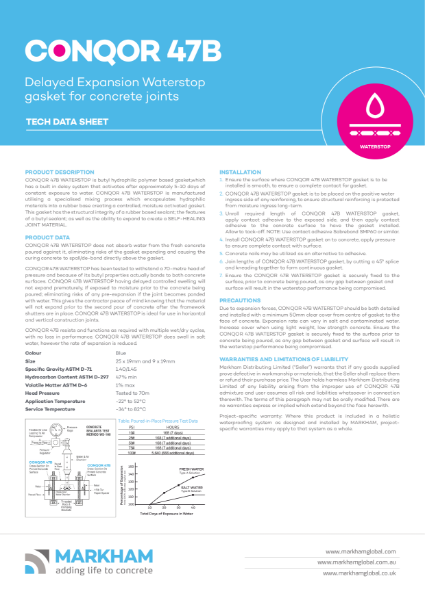 CONQOR 47B - Technical Data Sheet