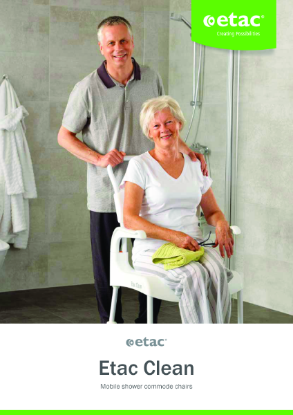 Etac Clean - mobile shower commode brochure
