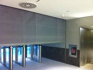 Fire Curtain - Vertical Flameshield 8524 Overlapping Fire Curtain - Fire Curtain