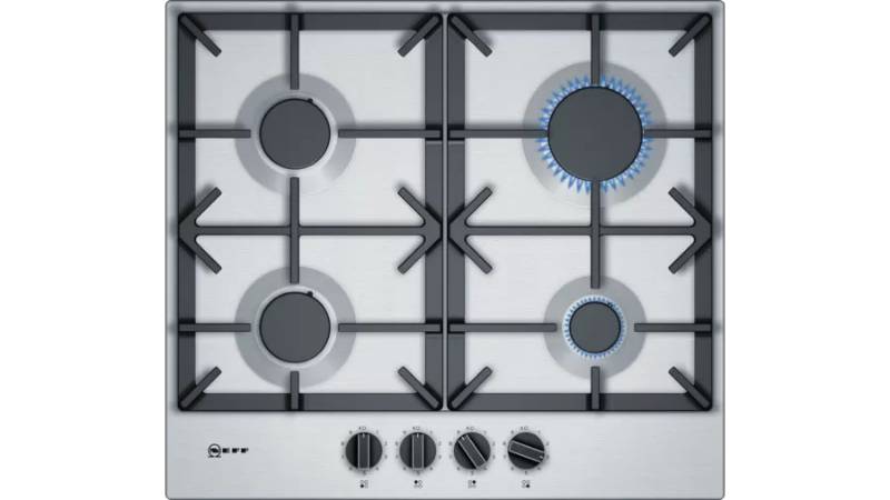 Stainless steel gas hobs