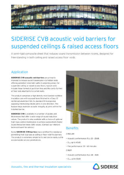 Acoustic barriers for suspended ceilings v2