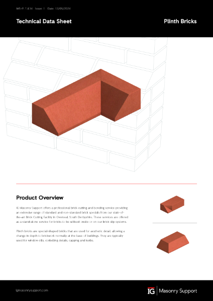 Plinth Bricks Technical Data Sheet