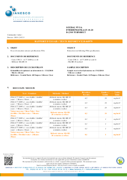 Food Safe Certificate