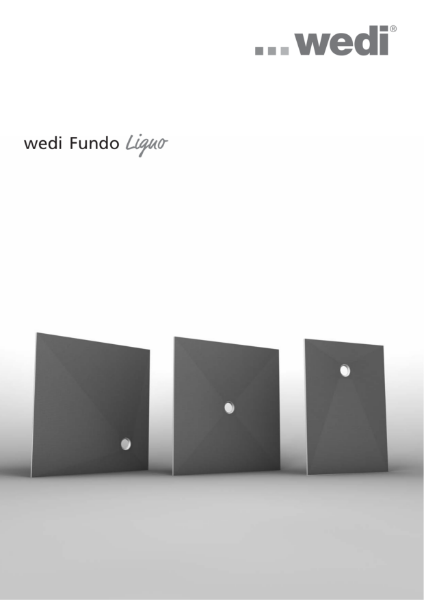 wedi Fundo Ligno installation guide