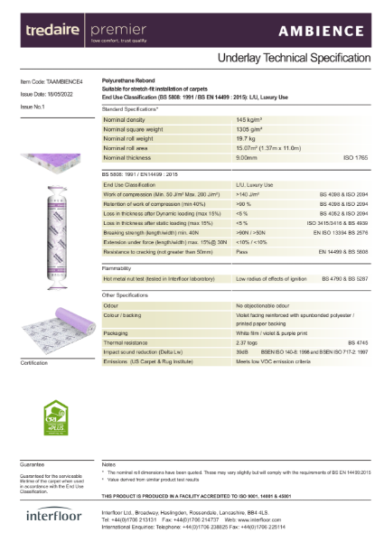 Ambience Specification