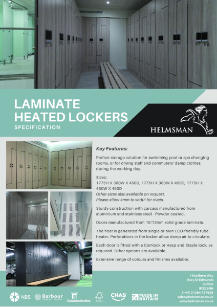 Laminate Heated Lockers