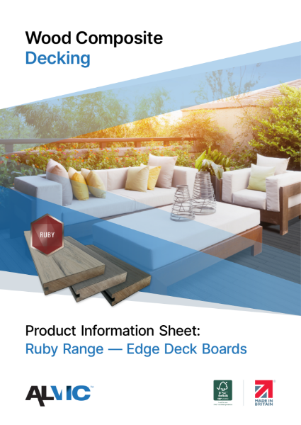 Product Information Sheet: Ruby Range Edge Deck Board - Wood Composite Decking