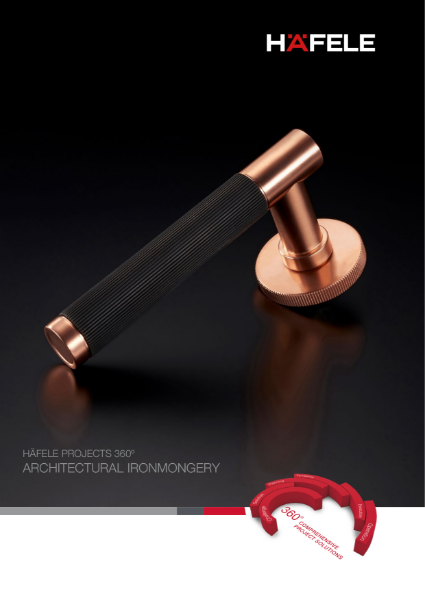 1.  Häfele Architectural Ironmongery Brochure