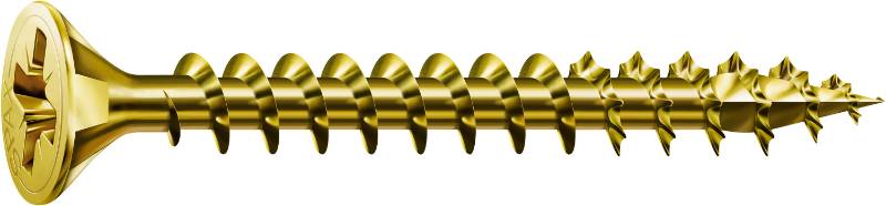 SPAX YELLOX Coated Flat Countersunk Head Universal Use Screws