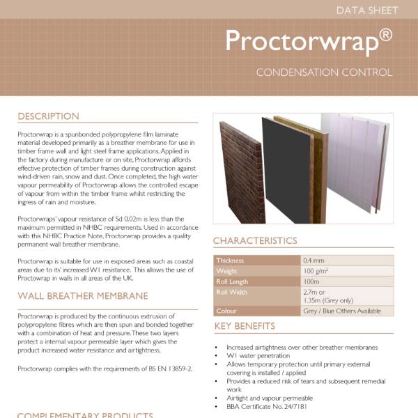 Proctorwrap Data Sheet